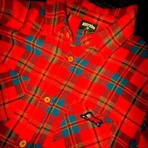ICE CREAM RED FLANNEL SHIRT